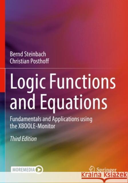 Logic Functions and Equations Christian Posthoff 9783030889470