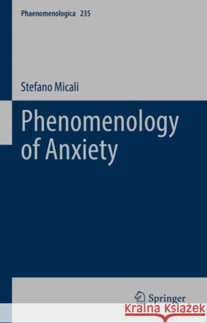 Phenomenology of Anxiety Stefano Micali 9783030890179 Springer