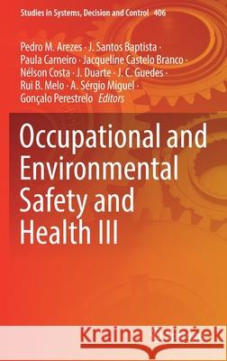 Occupational and Environmental Safety and Health III  9783030896164 Springer International Publishing