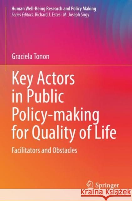 Key Actors in Public Policy-making for Quality of Life Graciela Tonon 9783030904692 Springer International Publishing