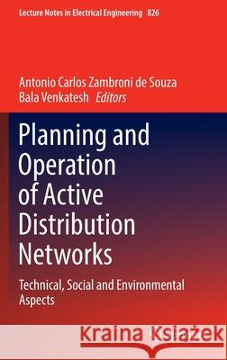 Planning and Operation of Active Distribution Networks: Technical, Social and Environmental Aspects Zambroni de Souza, Antonio Carlos 9783030908119