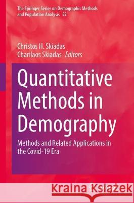 Quantitative Methods in Demography  9783030930042 Springer International Publishing