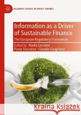 Information as a Driver of Sustainable Finance  9783030937706 Springer International Publishing