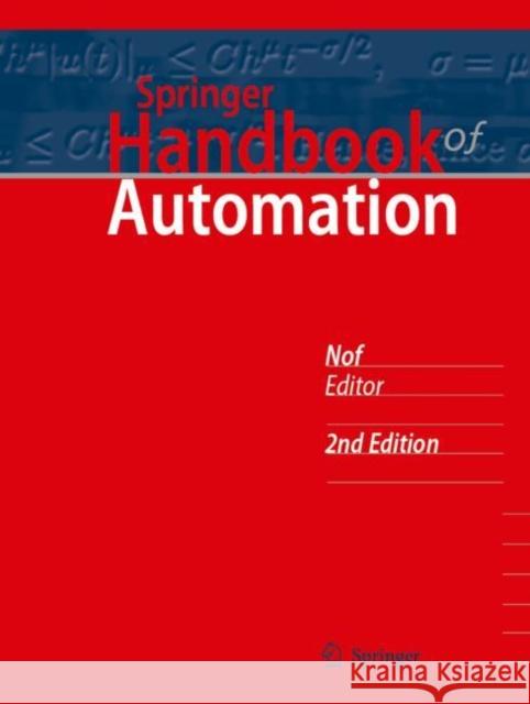 Springer Handbook of Automation Shimon y. Nof 9783030967284 Springer