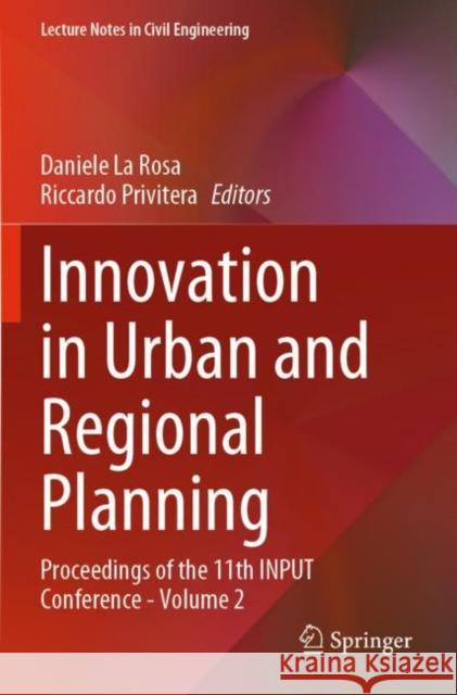 Innovation in Urban and Regional Planning  9783030969875 Springer International Publishing