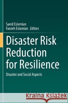 Disaster Risk Reduction for Resilience  9783030990657 Springer International Publishing