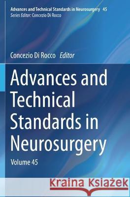 Advances and Technical Standards in Neurosurgery  9783030991685 Springer International Publishing