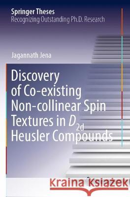 Discovery of Co-existing Non-collinear Spin Textures in D2d Heusler Compounds Jagannath Jena 9783031039126 Springer International Publishing