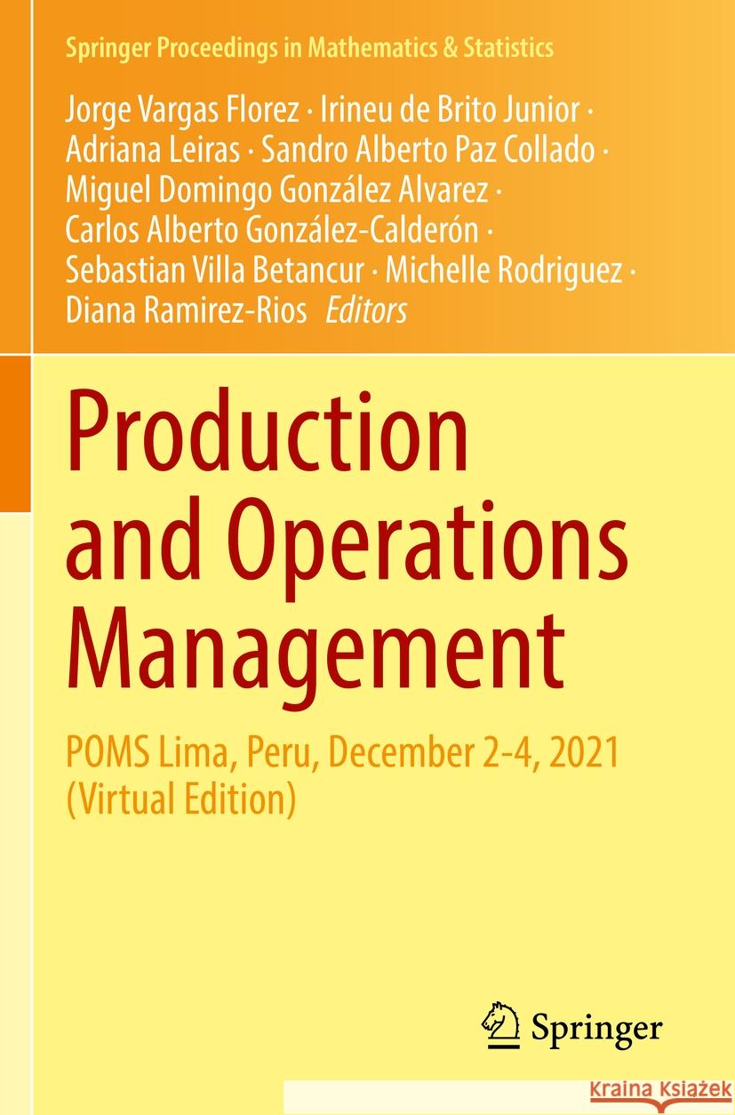 Production and Operations Management  9783031068645 Springer International Publishing