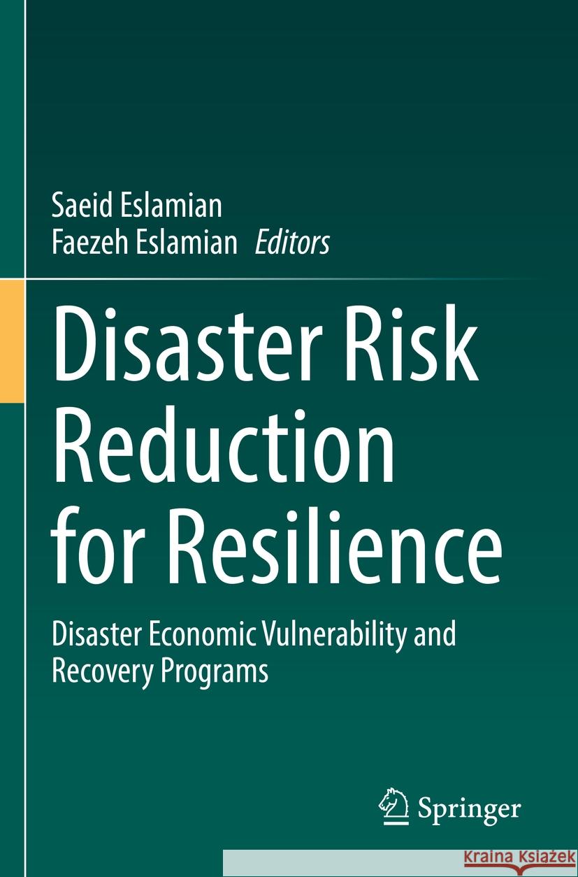 Disaster Risk Reduction for Resilience  9783031083273 Springer International Publishing