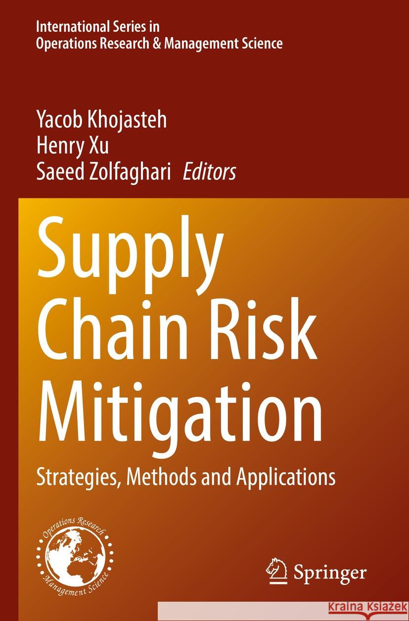 Supply Chain Risk Mitigation  9783031091858 Springer International Publishing
