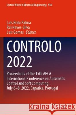 CONTROLO 2022  9783031100499 Springer International Publishing
