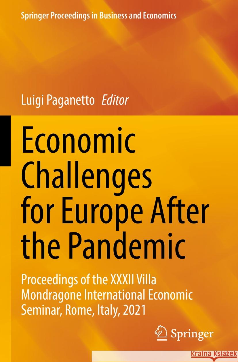 Economic Challenges for Europe After the Pandemic  9783031103049 Springer International Publishing
