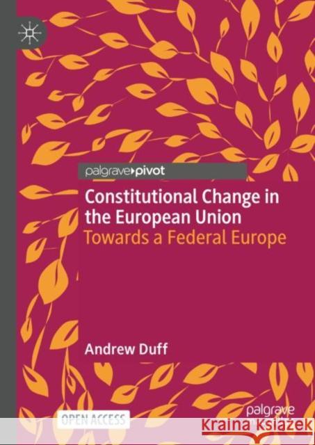 Constitutional Change in the European Union: Towards a Federal Europe Duff, Andrew 9783031106644 Springer International Publishing