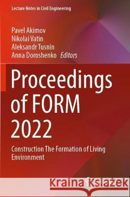 Proceedings of FORM 2022  9783031108556 Springer International Publishing