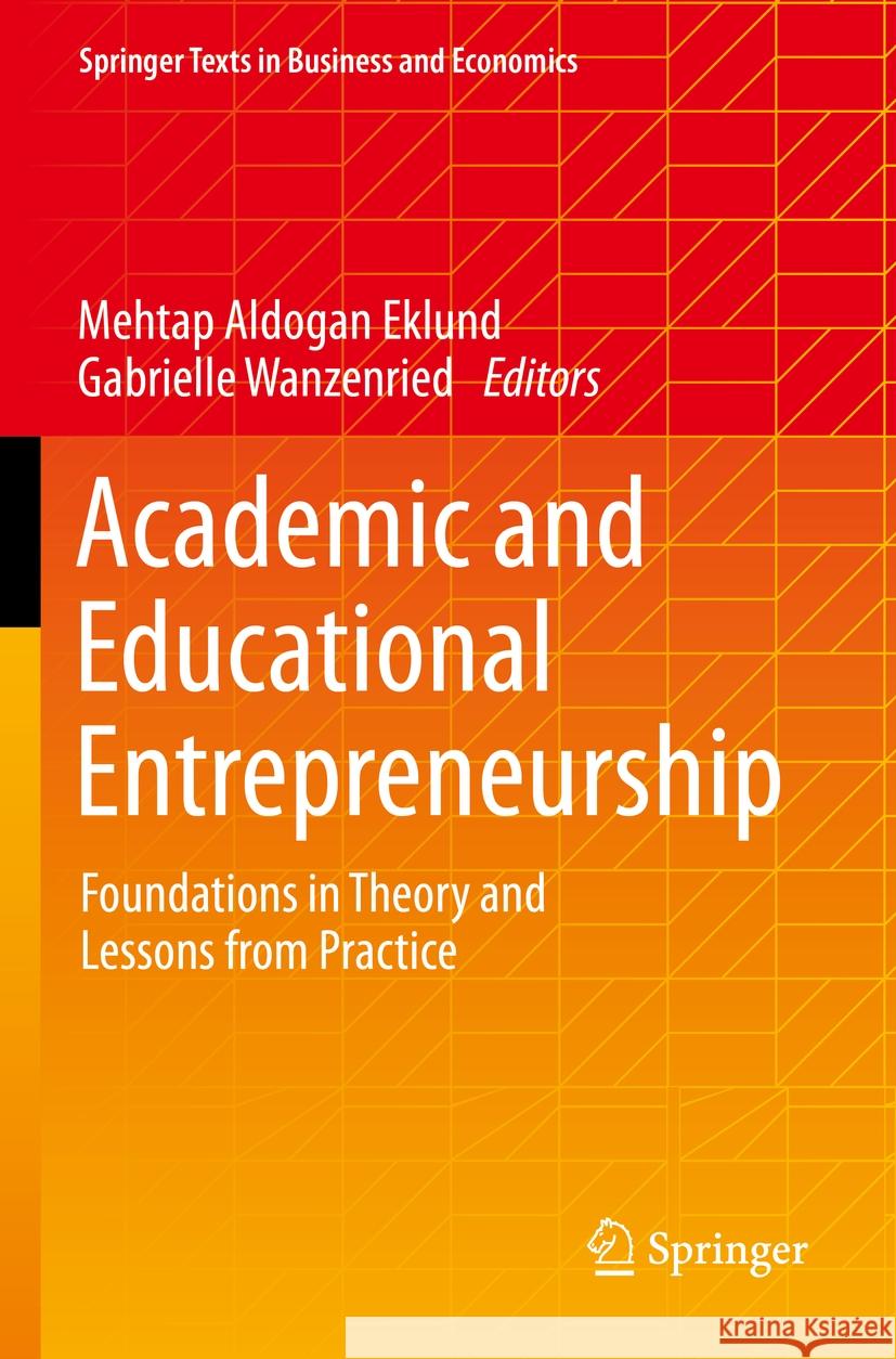 Academic and Educational Entrepreneurship  9783031109546 Springer International Publishing