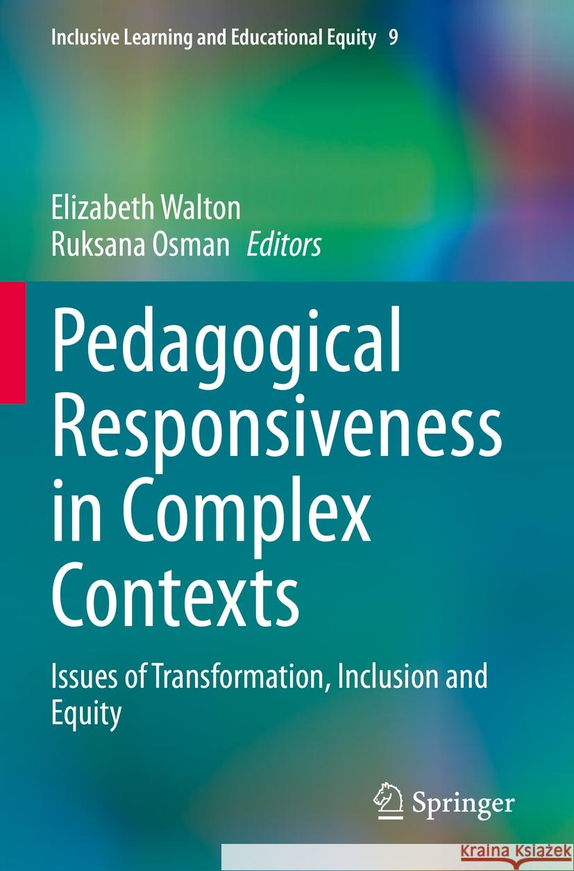 Pedagogical Responsiveness in Complex Contexts  9783031127205 Springer International Publishing