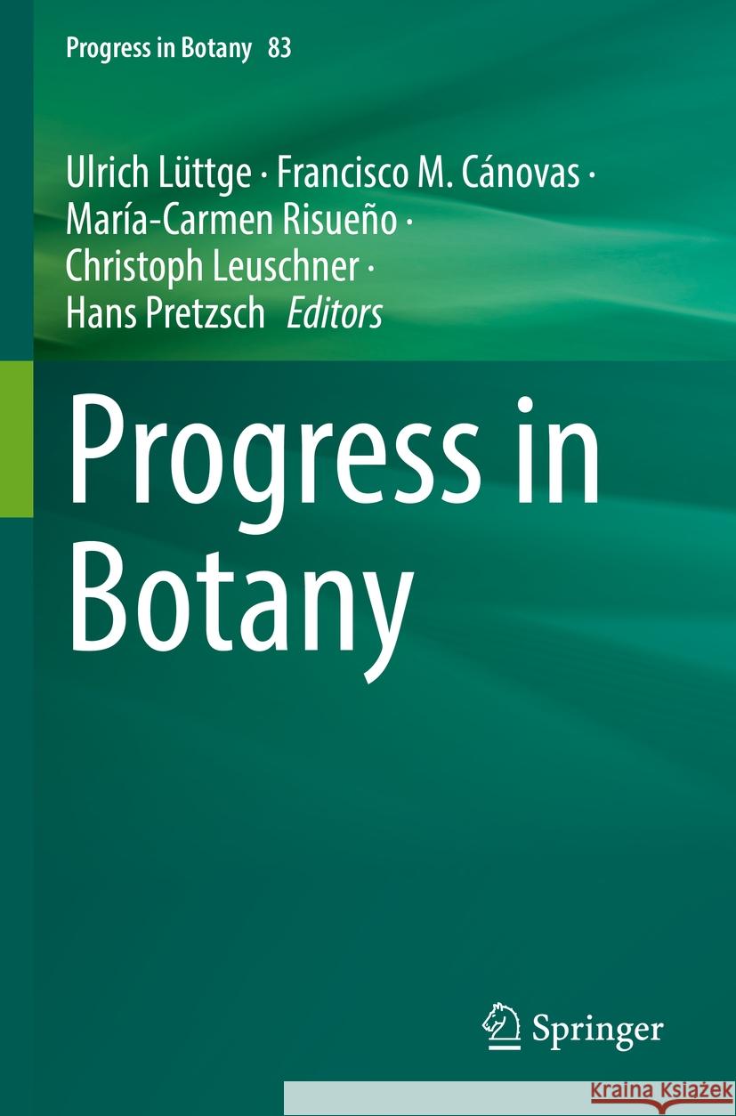 Progress in Botany Vol. 83  9783031127847 Springer International Publishing