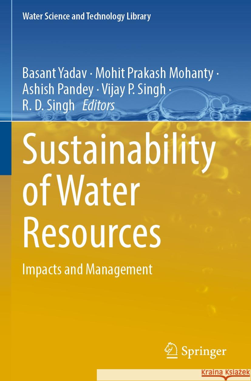 Sustainability of Water Resources  9783031134692 Springer International Publishing