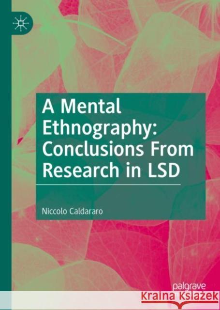 A Mental Ethnography: Conclusions from Research in LSD Niccolo Caldararo 9783031137440 Palgrave MacMillan