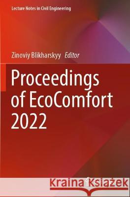 Proceedings of EcoComfort 2022  9783031141430 Springer International Publishing