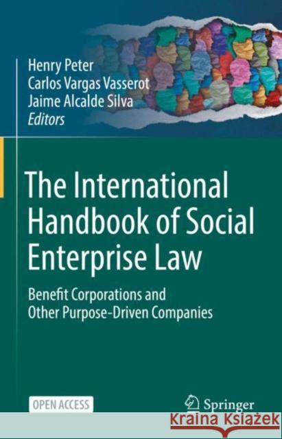 The International Handbook of Social Enterprise Law: Benefit Corporations and Other Purpose-Driven Companies Henry Peter Carlos Varga Jaime Alcald 9783031142154