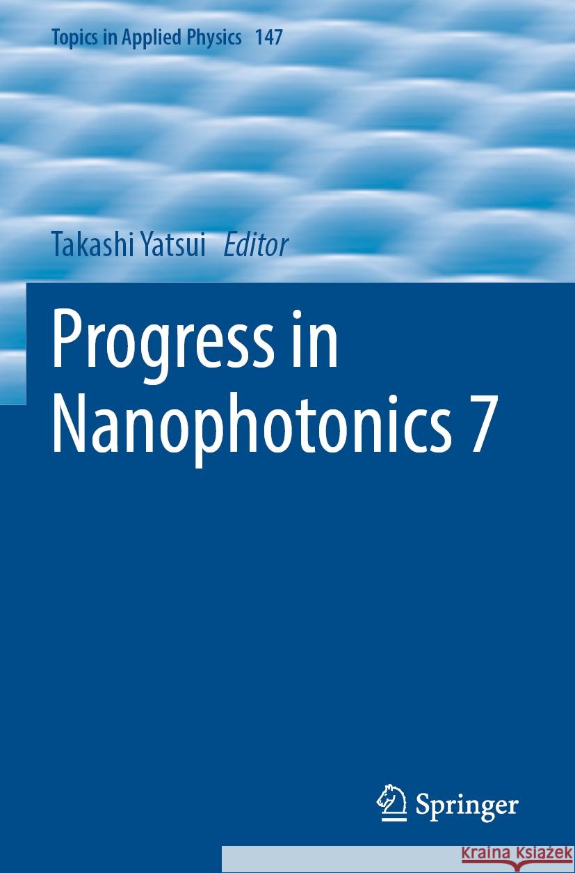 Progress in Nanophotonics 7  9783031165207 Springer International Publishing