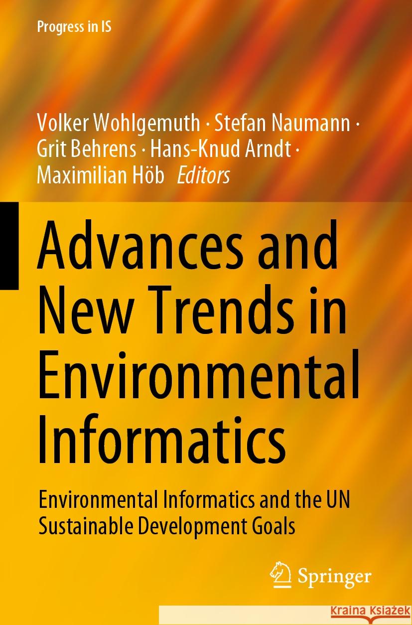 Advances and New Trends in Environmental Informatics  9783031183133 Springer International Publishing