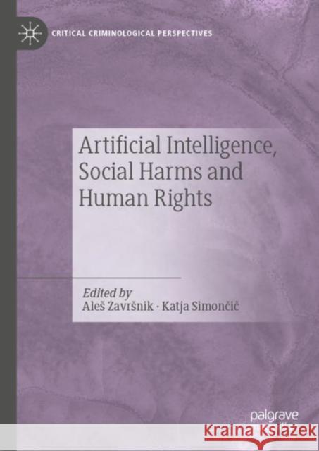 Artificial Intelligence, Social Harms and Human Rights Ales Zavrsnik Katja Simončič 9783031191480 Palgrave MacMillan