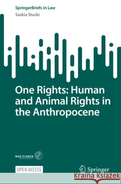 One Rights: Human and Animal Rights in the Anthropocene Saskia Stucki 9783031192036 Springer International Publishing AG