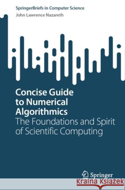 Concise Guide to Numerical Algorithmics: The Foundations and Spirit of Scientific Computing John Lawrence Nazareth 9783031217616 Springer