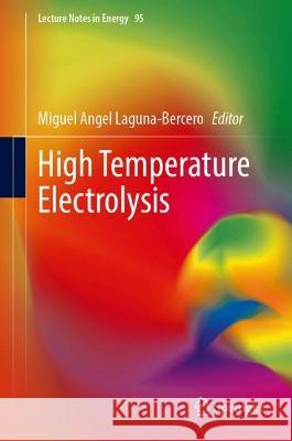 High Temperature Electrolysis Miguel Angel Laguna-Bercero 9783031225079 Springer