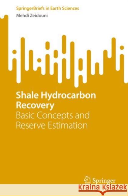 Shale Hydrocarbon Recovery: Basic Concepts and Reserve Estimation Mehdi Zeidouni 9783031235580 Springer