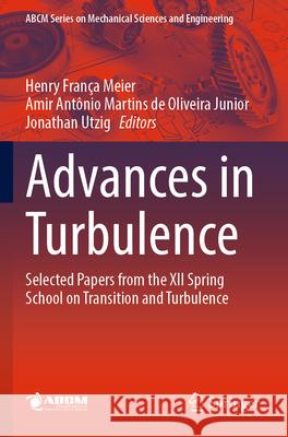 Advances in Turbulence: Selected Papers from the XII Spring School on Transition and Turbulence Henry Fran?a Meier Amir Ant?nio Martins d Jonathan Utzig 9783031259920 Springer
