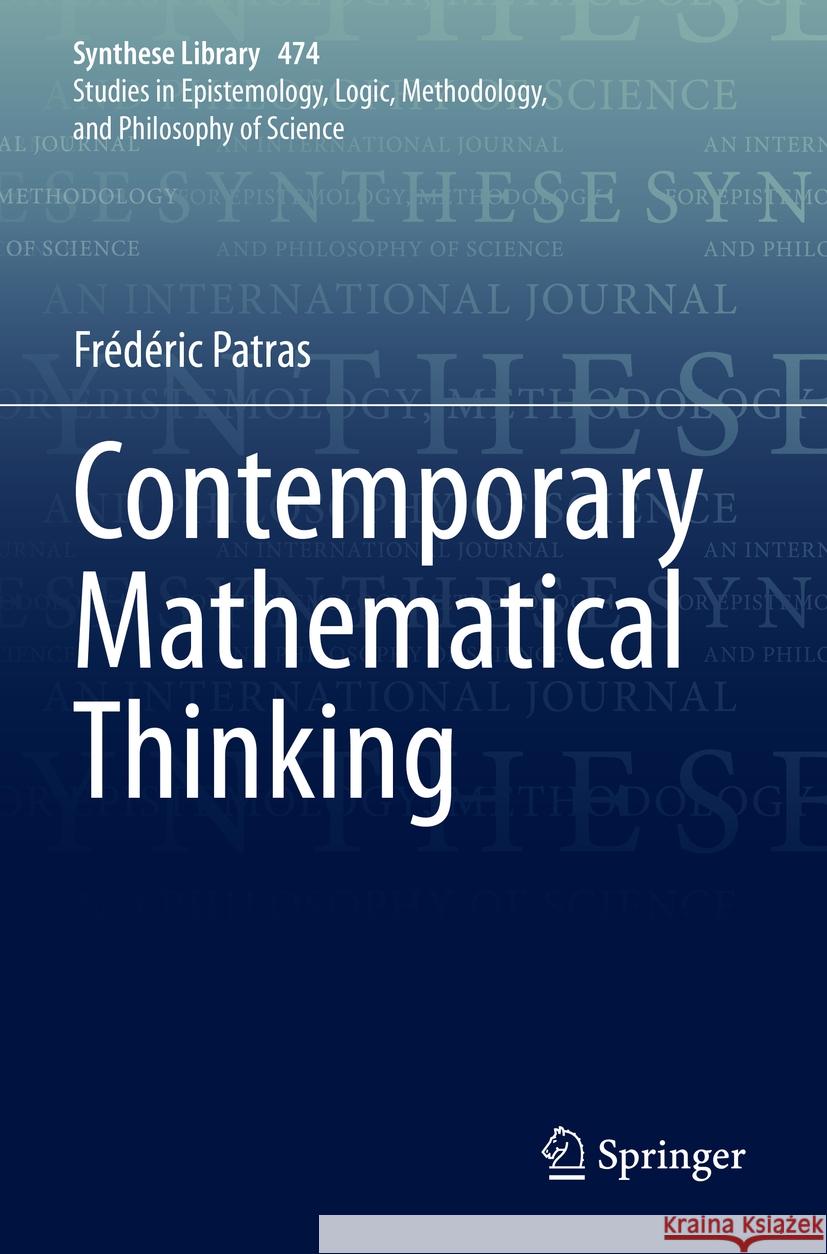Contemporary Mathematical Thinking Frédéric Patras 9783031275500 Springer International Publishing