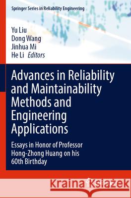 Advances in Reliability and Maintainability Methods and Engineering Applications  9783031288616 Springer Nature Switzerland