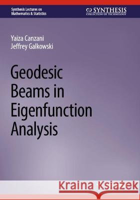 Geodesic Beams in Eigenfunction Analysis Yaiza Canzani Jeffrey Galkowski 9783031315855 Springer