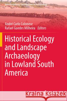 Historical Ecology and Landscape Archaeology in Lowland South America Andr? Carlo Colonese Rafael Guedes Milheira 9783031322860 Springer