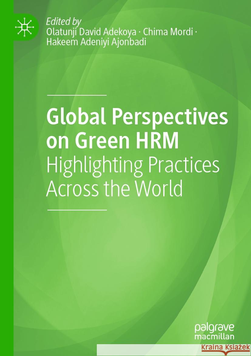 Global Perspectives on Green HRM  9783031357978 Springer Nature Switzerland