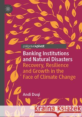 Banking Institutions and Natural Disasters Andi Duqi 9783031363733 Springer Nature Switzerland