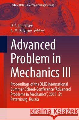 Advanced Problem in Mechanics III  9783031372452 Springer International Publishing
