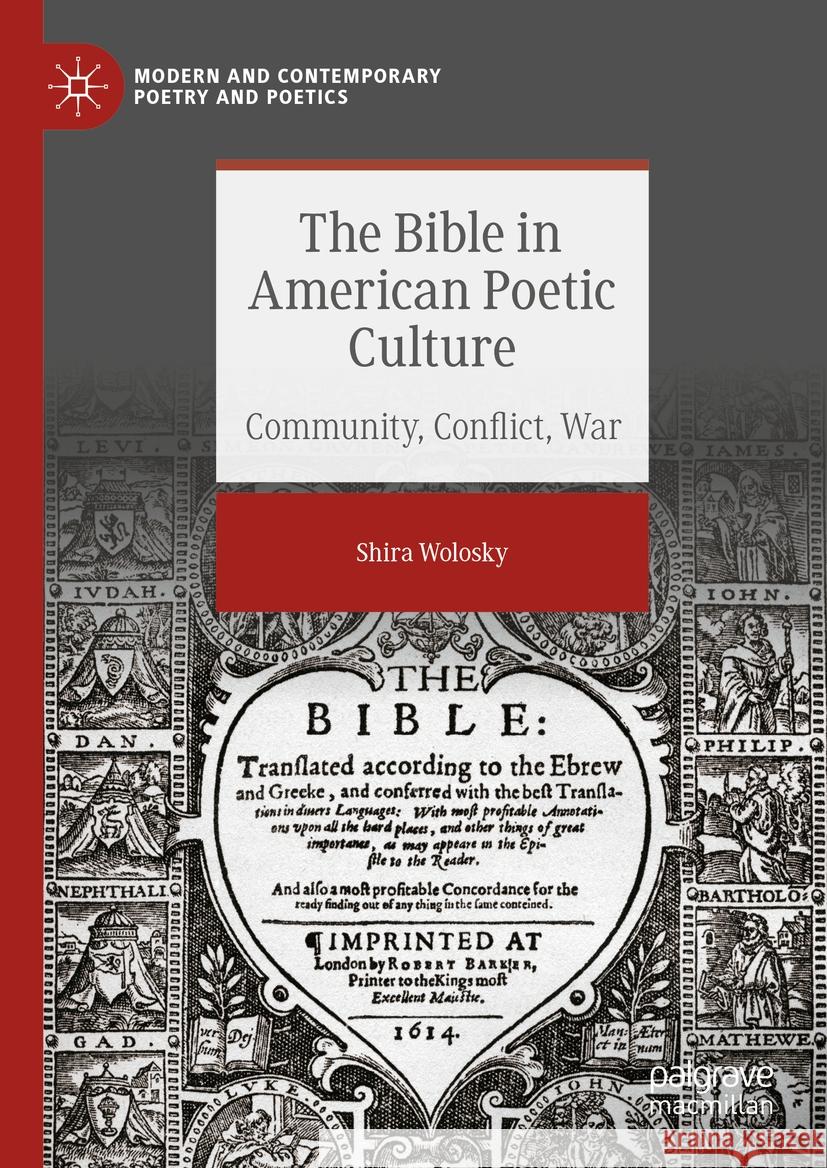 The Bible in American Poetic Culture Shira Wolosky 9783031401053 Springer Nature Switzerland