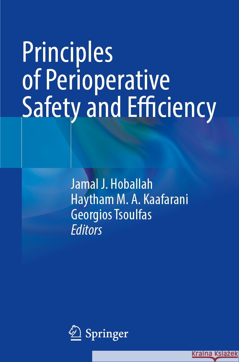 Principles of Perioperative Safety and Efficiency  9783031410918 Springer International Publishing