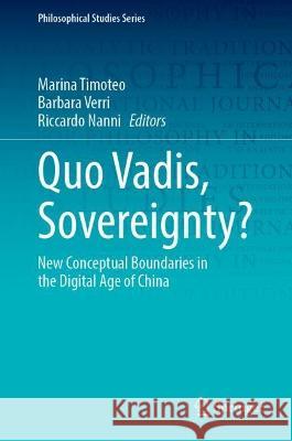Quo Vadis, Sovereignty?   9783031415654 Springer Nature Switzerland