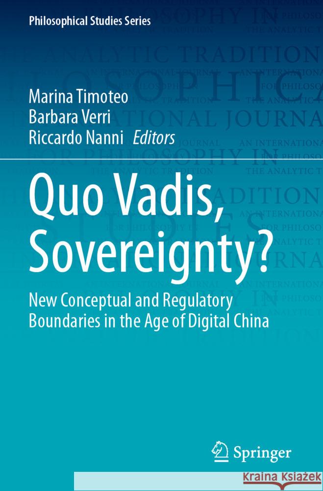 Quo Vadis, Sovereignty?  9783031415685 Springer