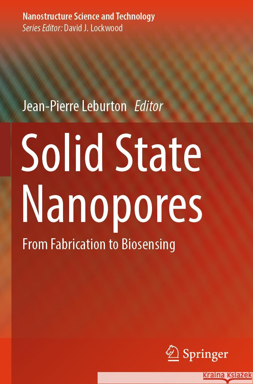 Solid State Nanopores  9783031423383 Springer International Publishing