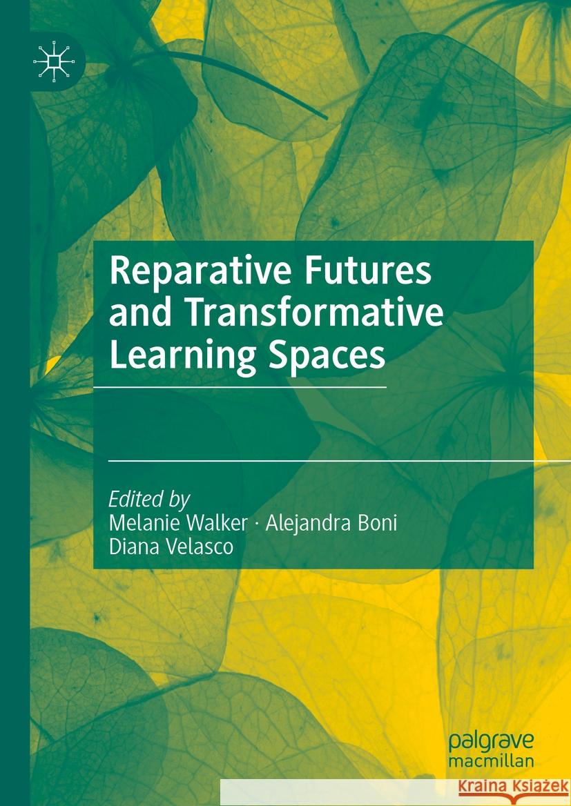 Reparative Futures and Transformative Learning Spaces Melanie Walker Alejandra Boni Diana Velasco 9783031458057 Palgrave MacMillan