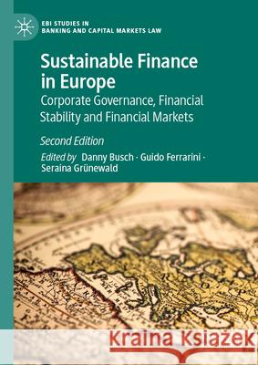 Sustainable Finance in Europe: Corporate Governance, Financial Stability and Financial Markets Danny Busch Guido Ferrarini Seraina Gr?newald 9783031536953 Palgrave MacMillan