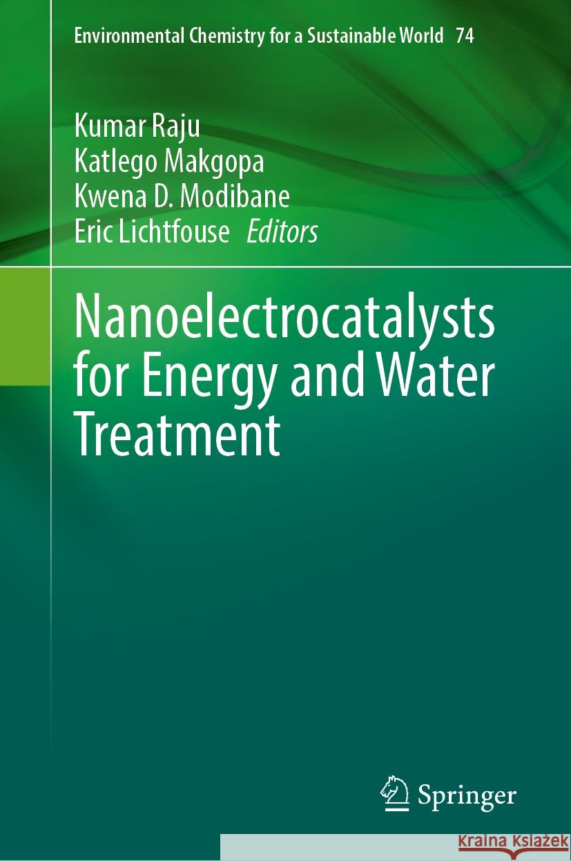 Nanoelectrocatalysts for Energy and Water Treatment Kumar Raju Katlego Makgopa Kwena D. Modibane 9783031553288 Springer