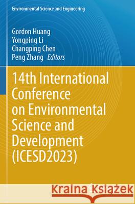 14th International Conference on Environmental Science and Development (ICESD2023)  9783031560583 Springer Nature Switzerland